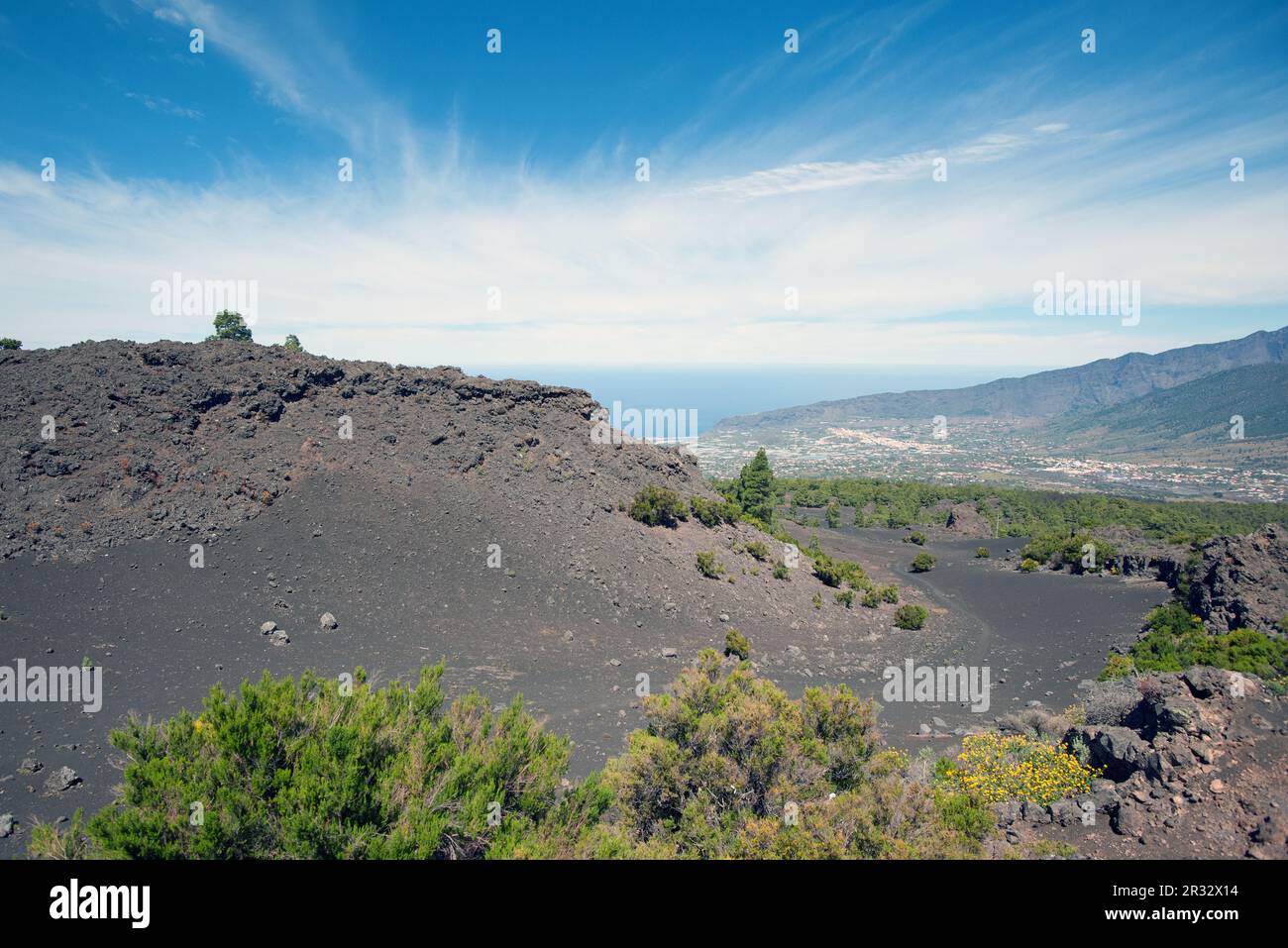 La Palma 2013 - paesaggio di montagna e deserto Foto Stock