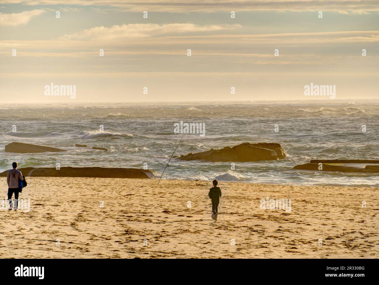 Spiaggia di Cap Ferret, Francia Foto Stock