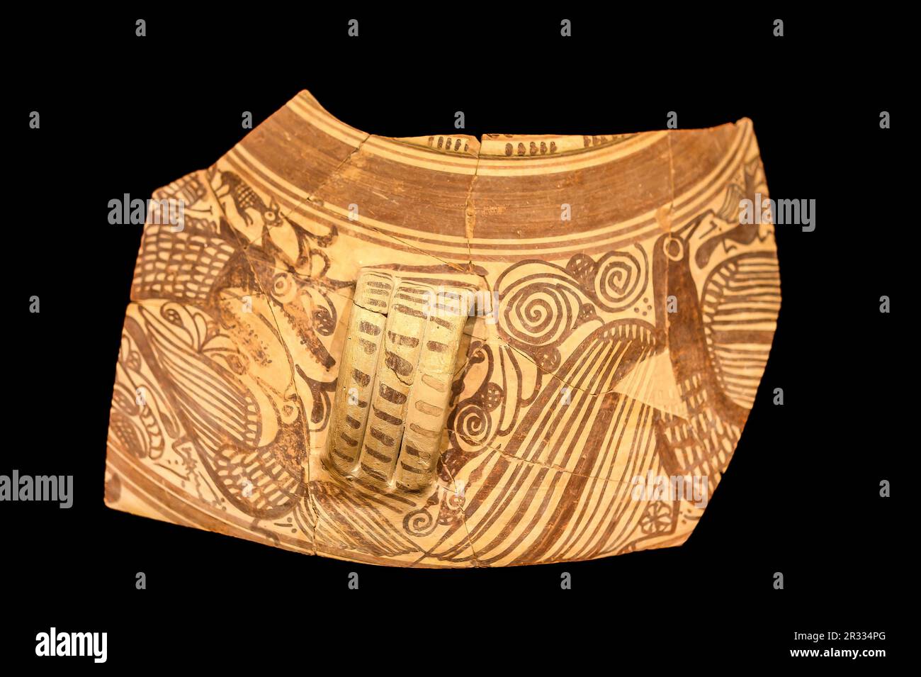Oggetti archeologici antichi nel museo MARQ, Alicante, Spagna Foto Stock