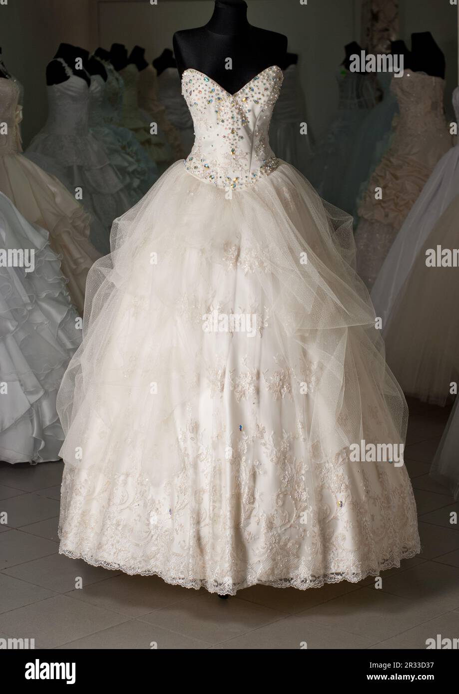 Negozio di abbigliamento per matrimoni Foto Stock