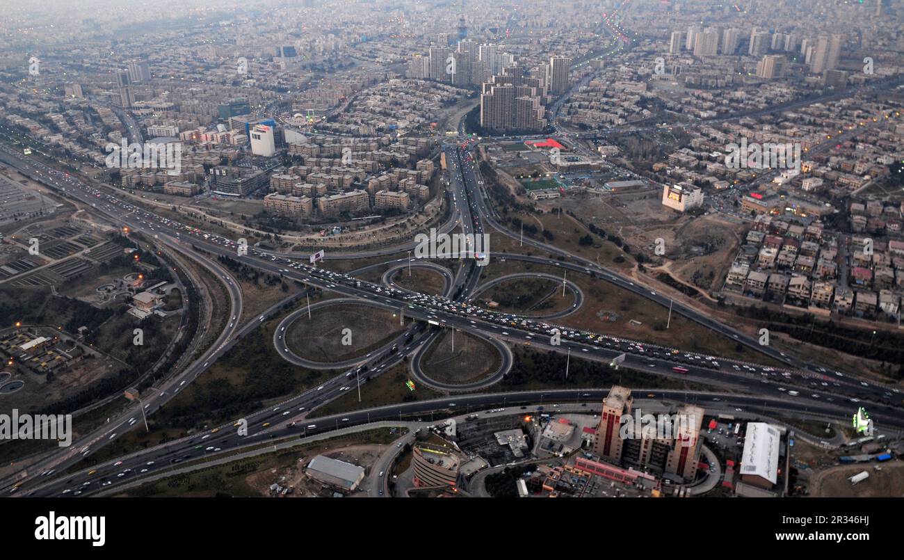 Teheran, la capitale dell'Iran Foto Stock