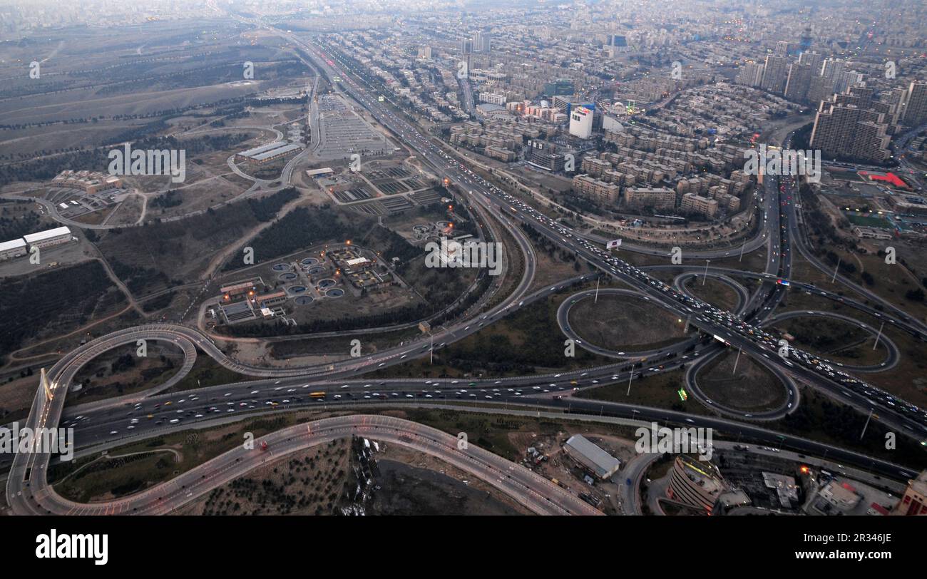 Teheran, la capitale dell'Iran Foto Stock