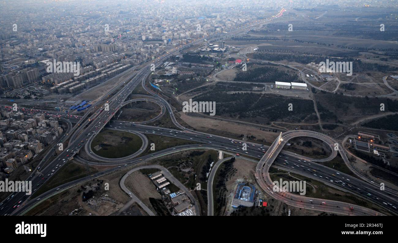 Teheran, la capitale dell'Iran Foto Stock