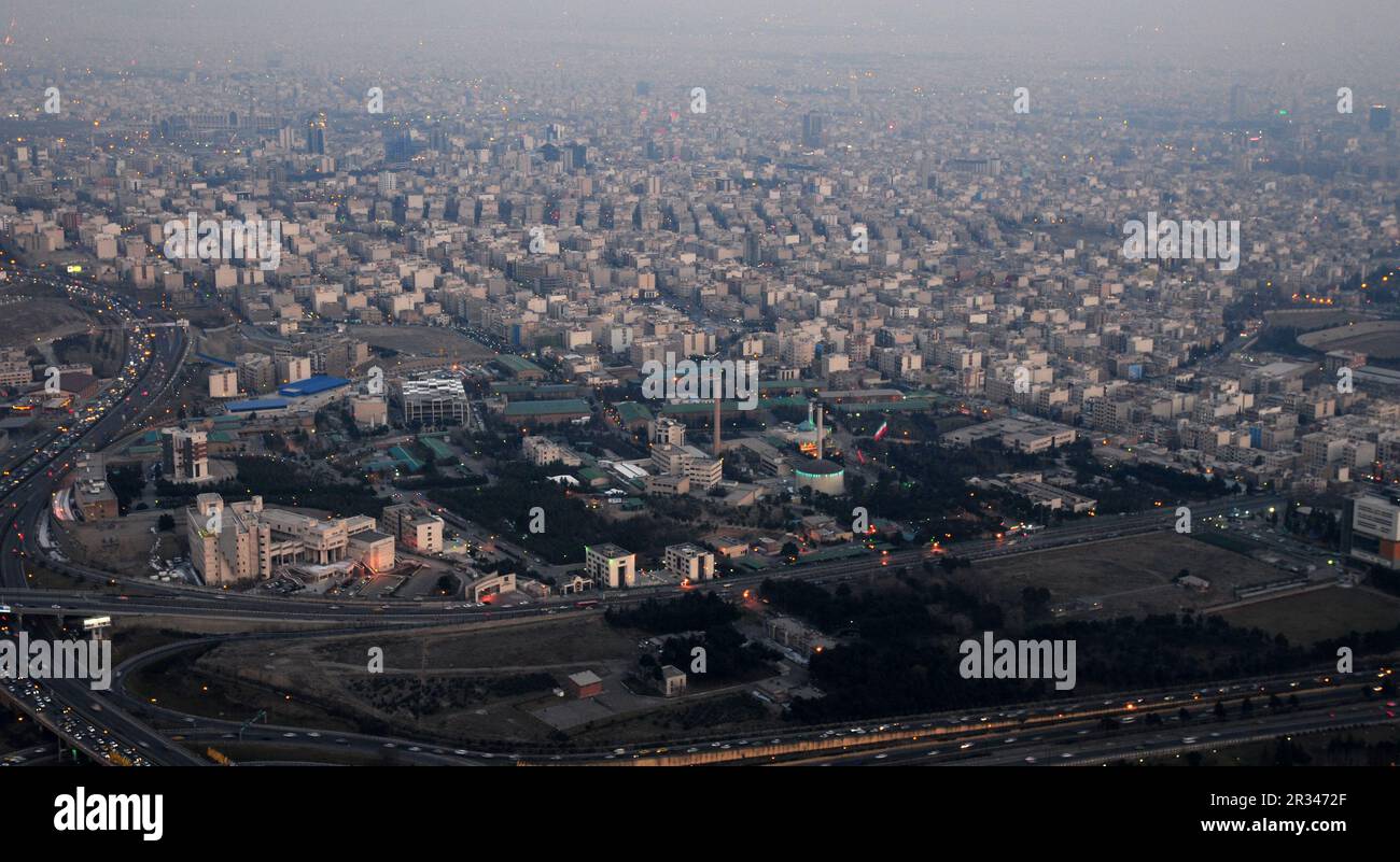 Teheran, la capitale dell'Iran Foto Stock