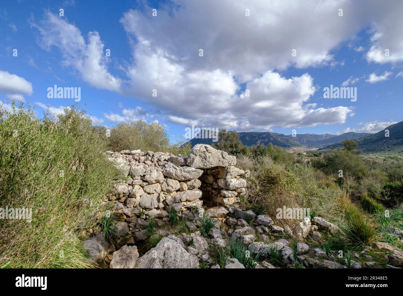 Talaiot, Son Ferrandell-Son Oleza, i milenio a C., Valldemossa, Mallorca, Isole Baleari, spagna. Foto Stock