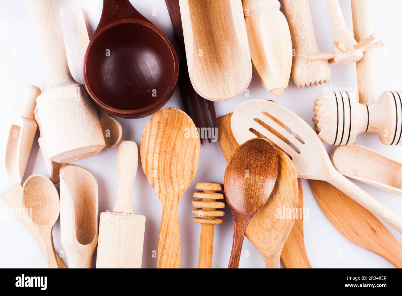 Utensili in legno Foto Stock