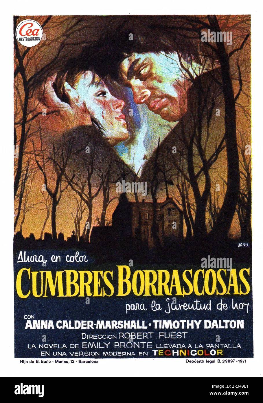 WUTHERING HEIGHTS (1970), regia di ROBERT FUEST. Credito: A.I.P. / Album Foto Stock