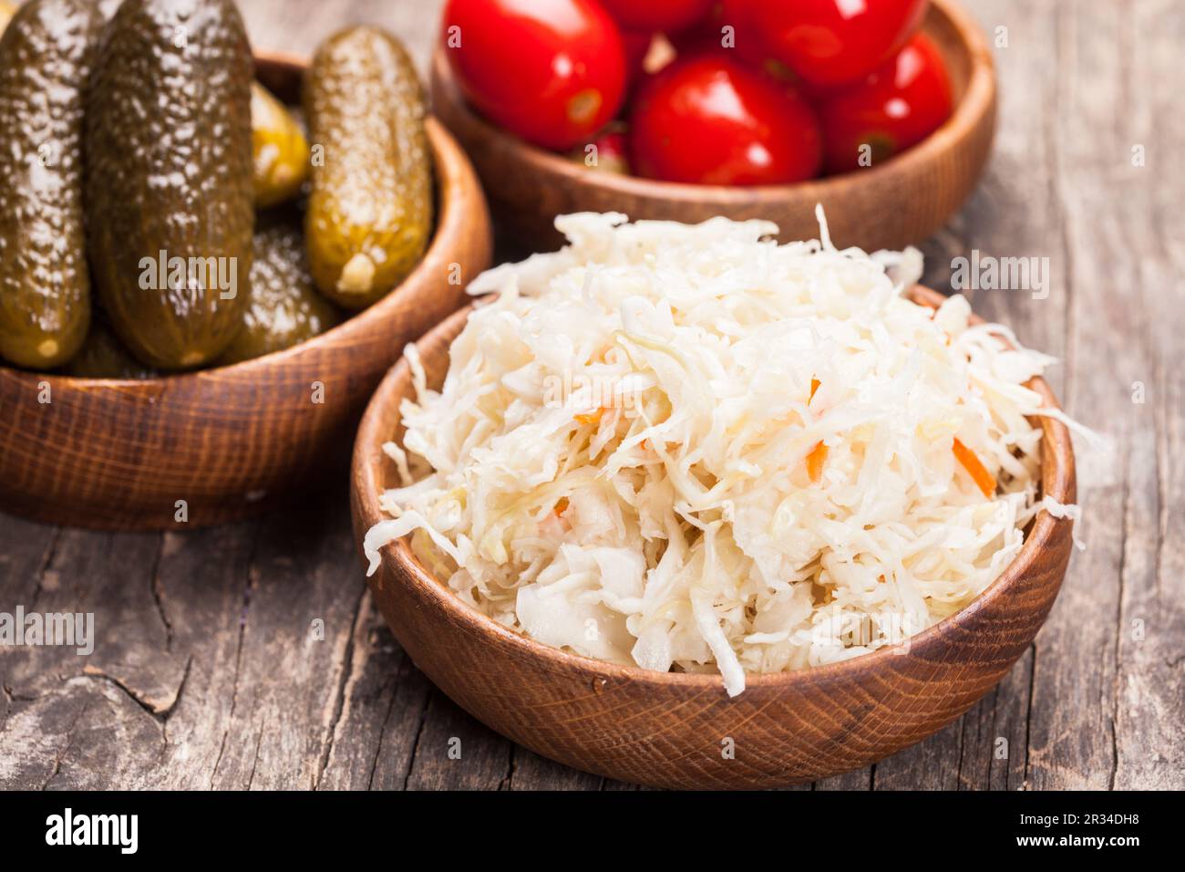 Verdure sottaceto Foto Stock