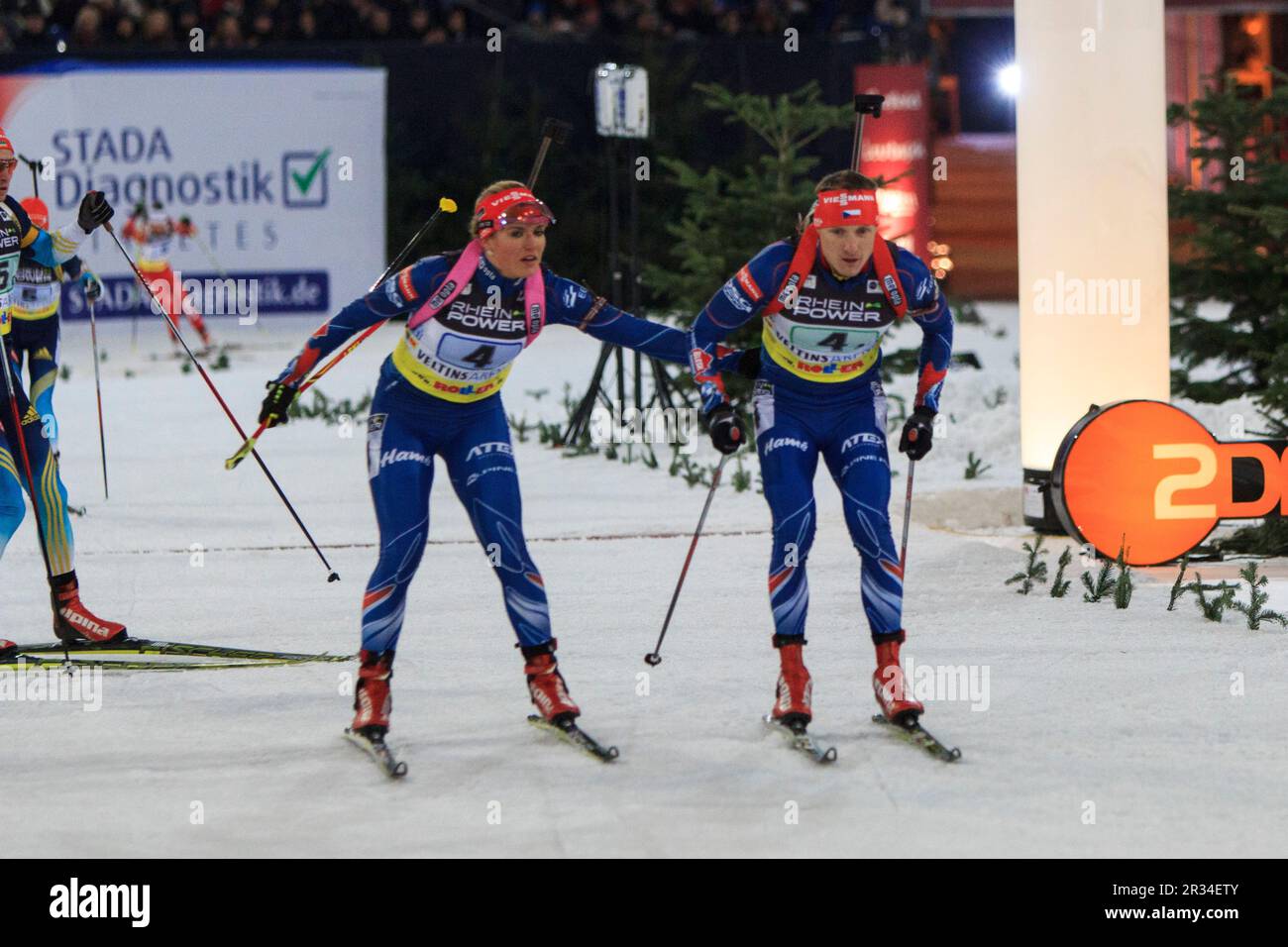 Biathlon a Schalke Foto Stock