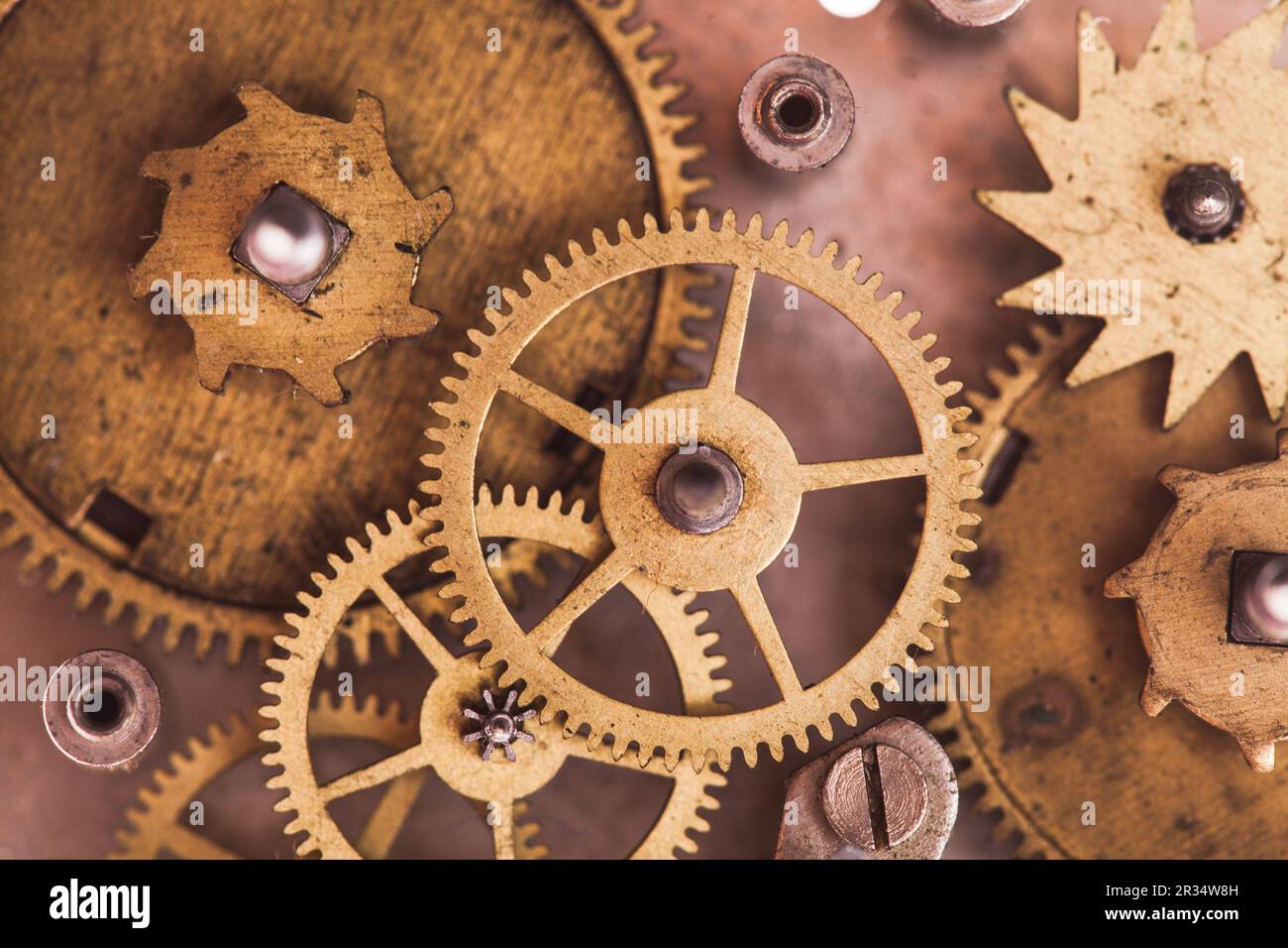 Orologi meccanici Foto Stock