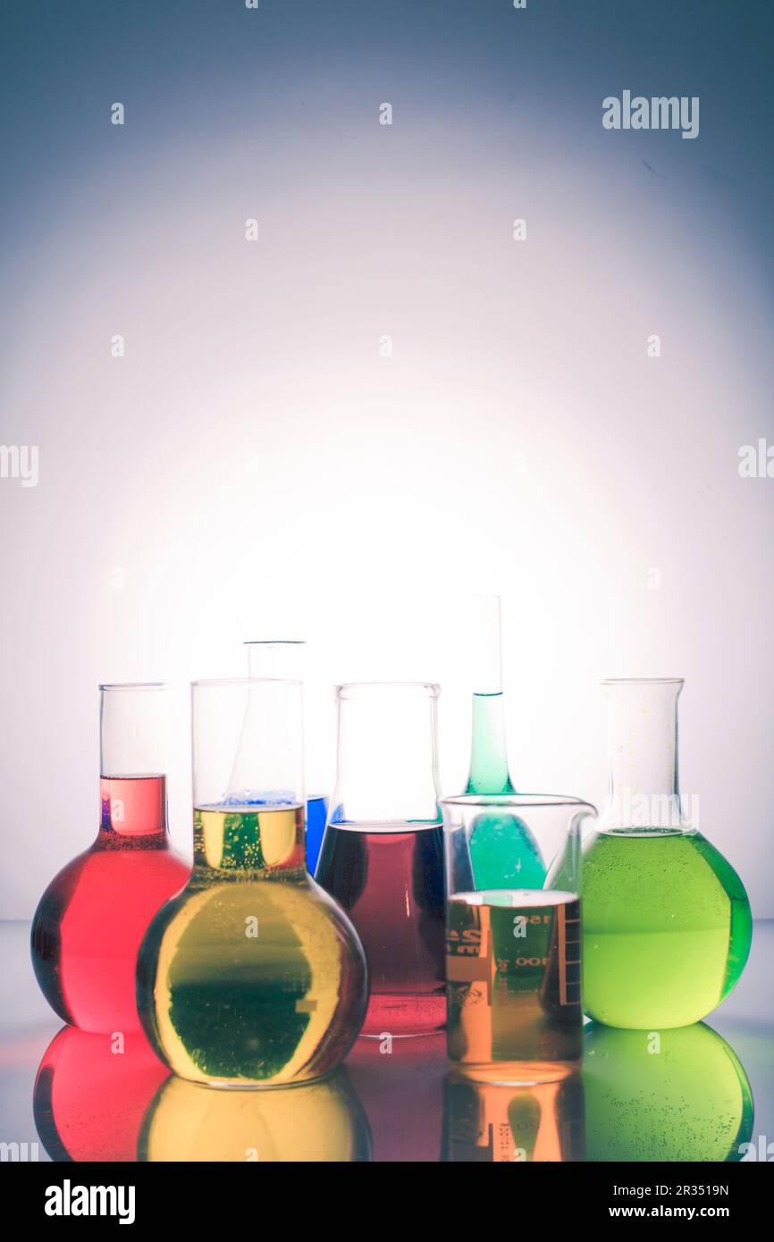 Vetro da laboratorio Foto Stock