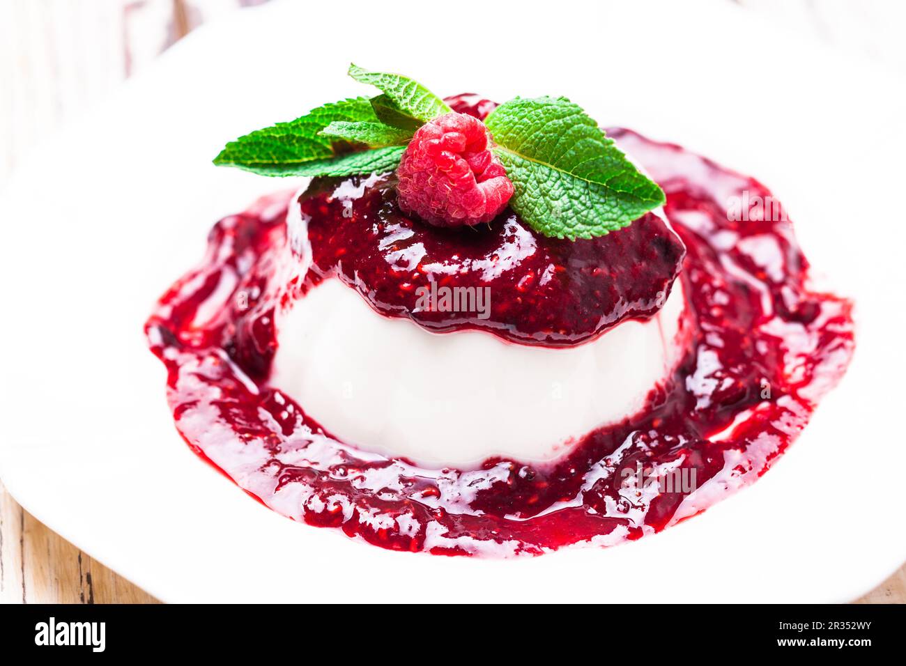 Panna cotta Foto Stock