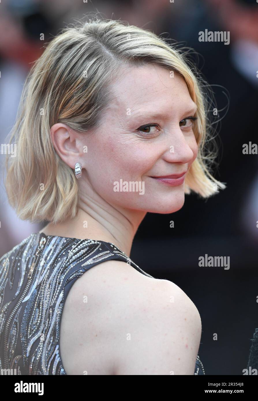 Cannes, Francia. 22nd maggio, 2023. L'attrice australiana mia Wasikowska partecipa alla prima edizione del Club Zero al Festival del Cinema di Cannes 76th al Palais des Festivals di Cannes, in Francia, lunedì 22 maggio 2023. Foto di Rune Hellestad/ Credit: UPI/Alamy Live News Foto Stock
