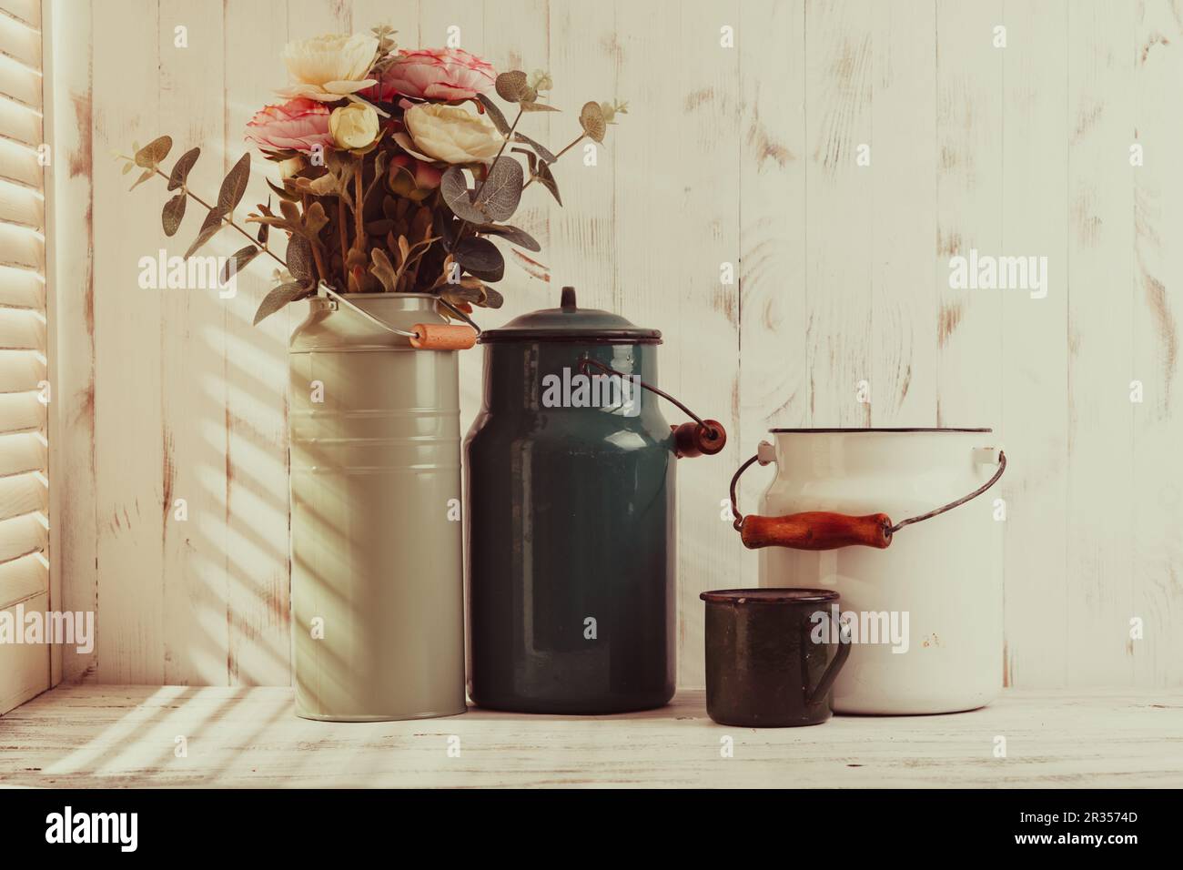 Cucina al mattino ancora vita Foto Stock