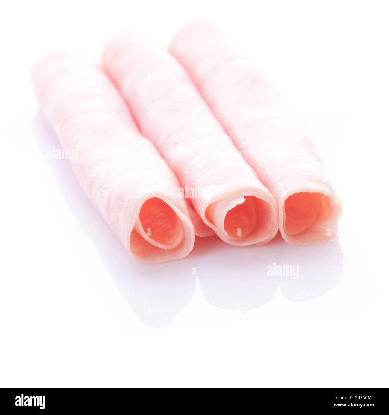 Fresco prosciutto laminato Foto Stock