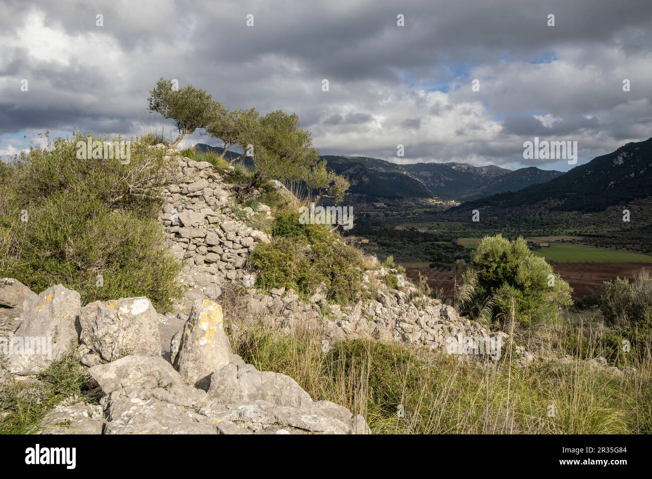 túmulo de Son Ferrandell-Son Oleza, i milenio a C., Valldemossa, Mallorca, Isole Baleari, spagna. Foto Stock
