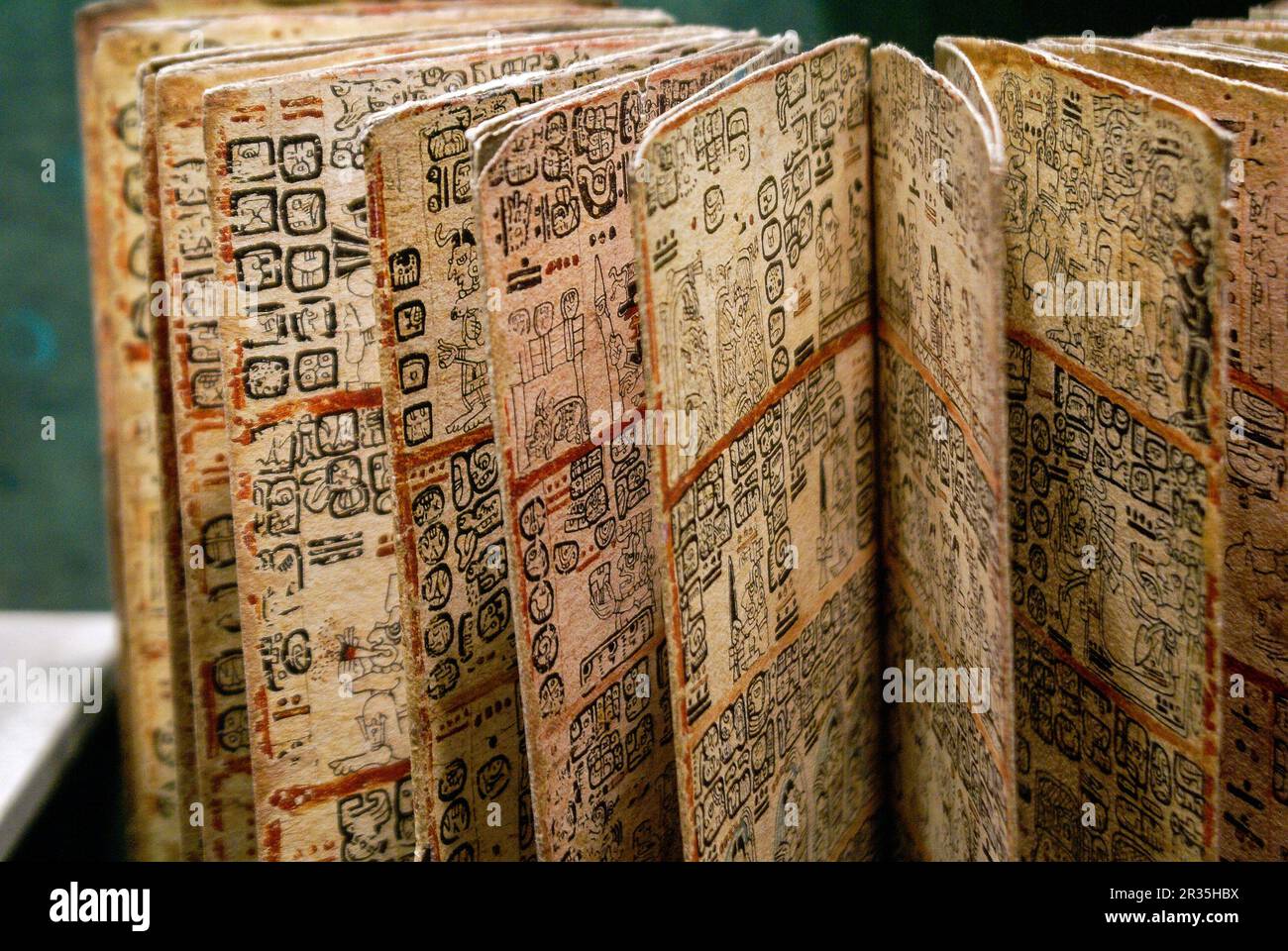 Codex Grolier. Cultura Maya. Museo Nazionale di Antropologia. Stato del Messico D.F. Messico. Foto Stock