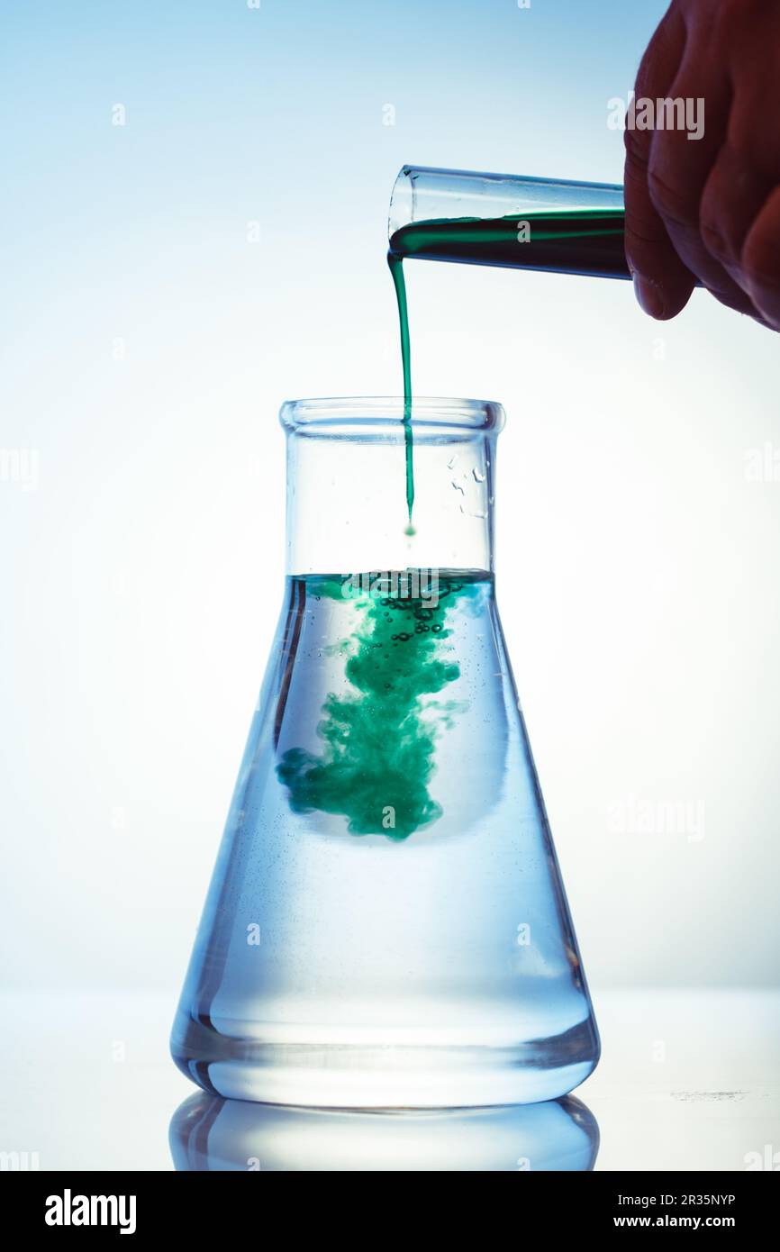 Diffusione in un pallone Foto Stock