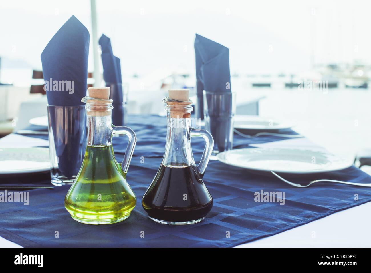 Classica impostazione tabella Foto Stock