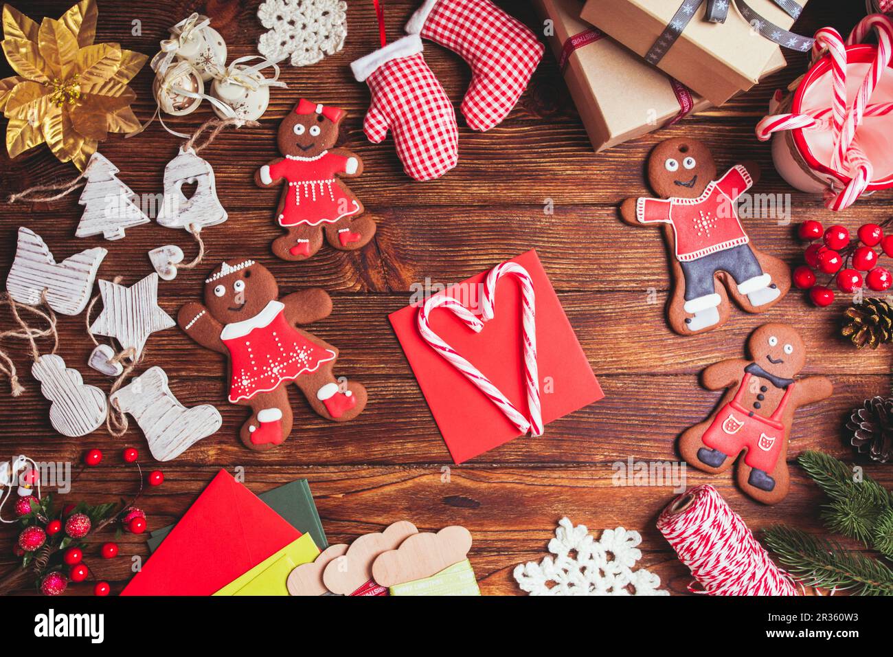 Preparazione per il Natale Foto Stock
