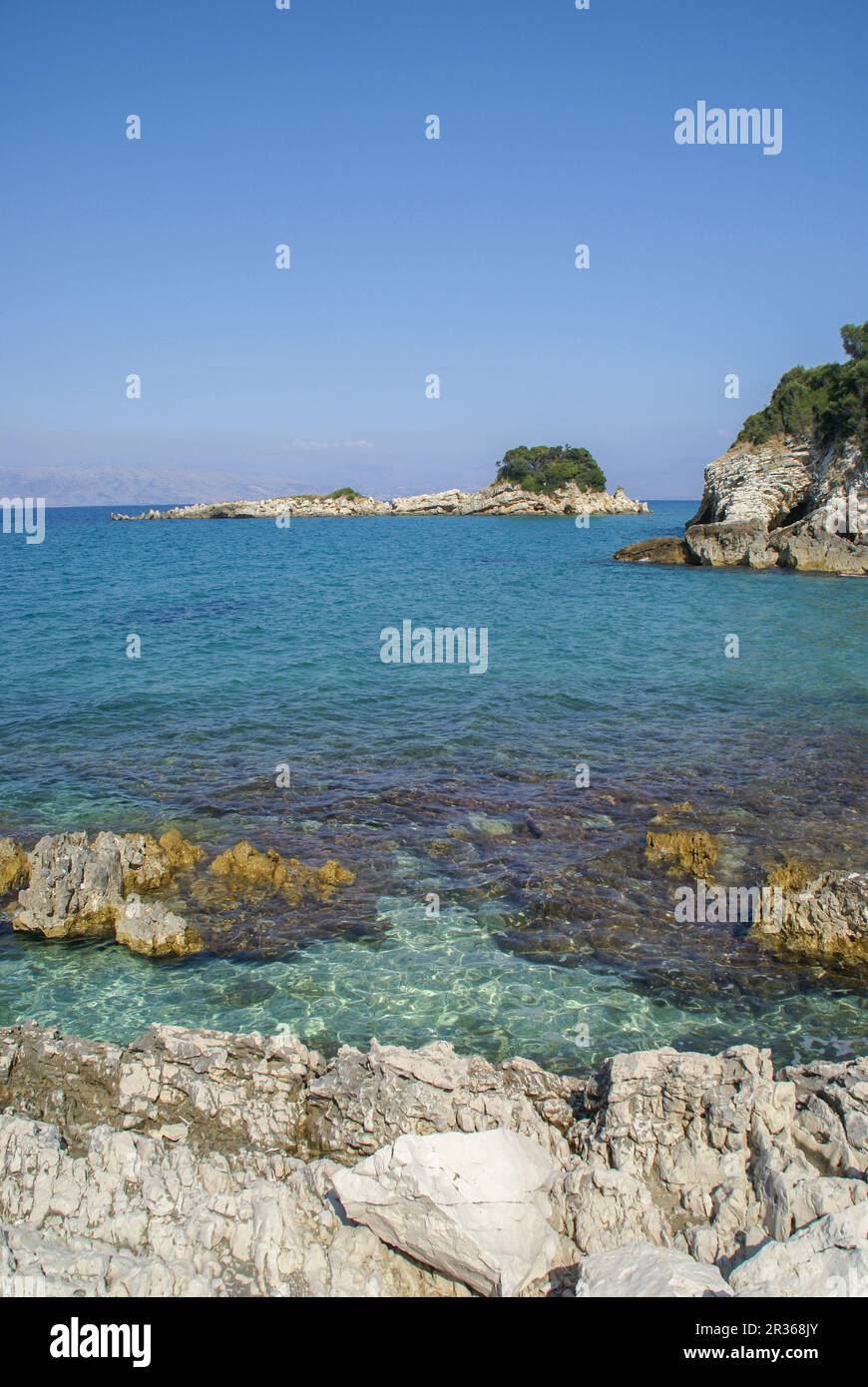 Cap Drastis - pittoresca costa vicino a Sidari, Korfu, Grecia Foto Stock