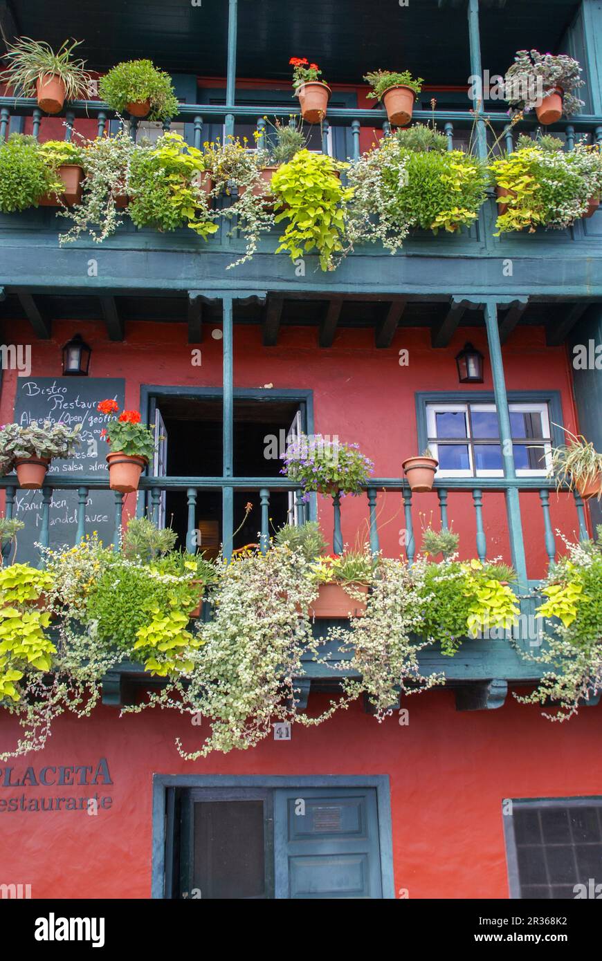 Casa di fronte, Santa Cruz de la Palma, Spagna, la Palma Foto Stock