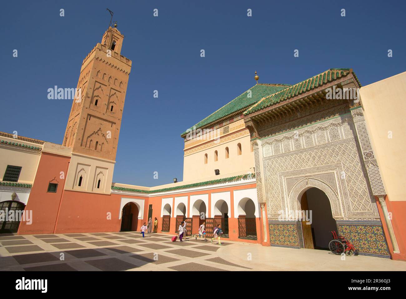 Zaouia Sidi Bel Abbés.Marrakech.Ciudad Imperial.Marruecos.Africa. Foto Stock