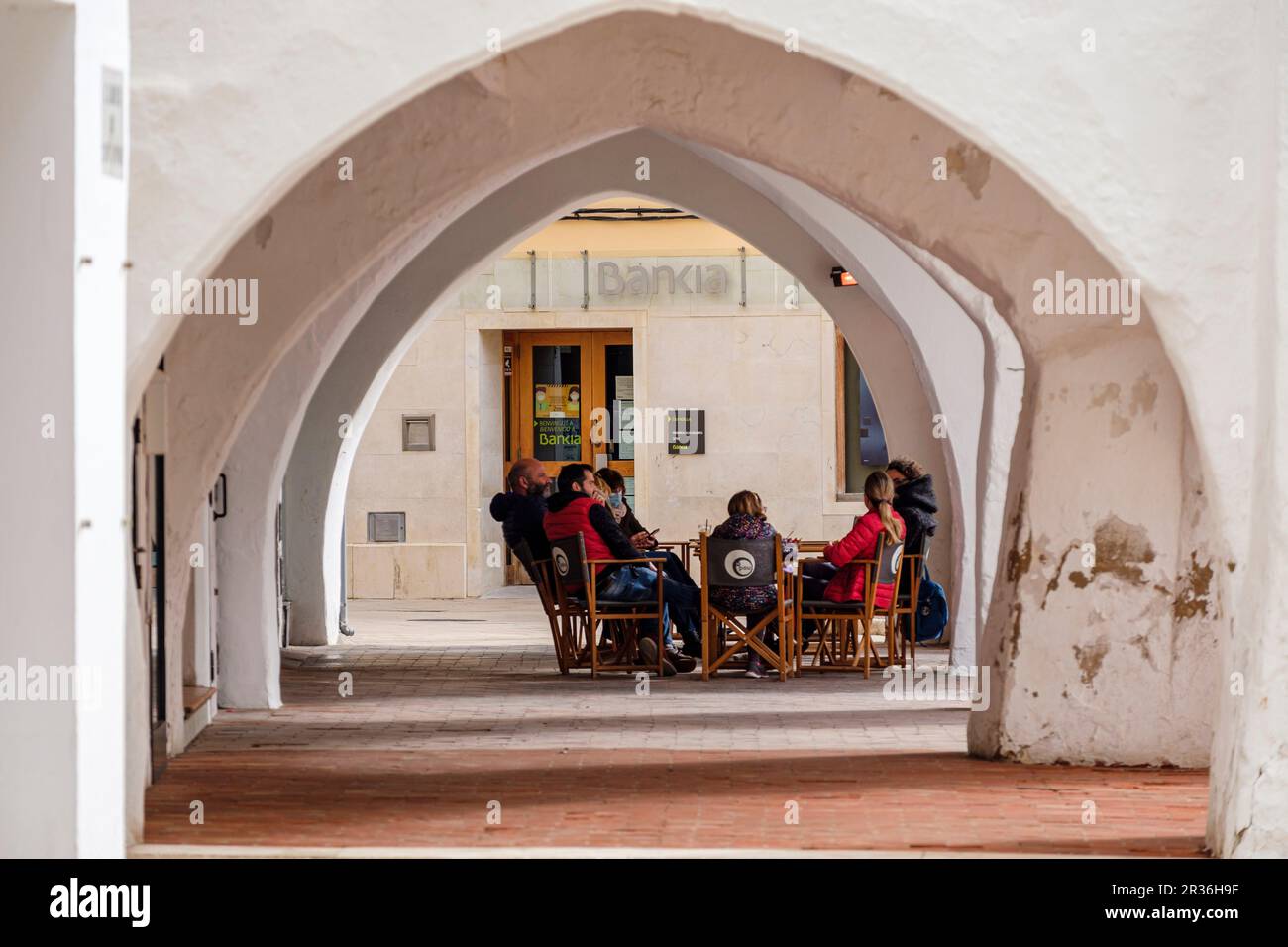 SES Voltes, Ciutadella, Minorca, Isole Baleari, Spagna. Foto Stock