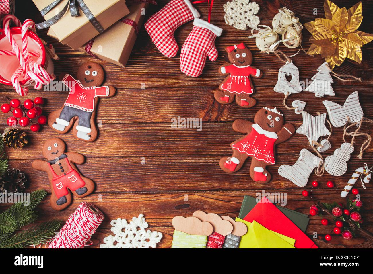 Preparazione per il Natale Foto Stock