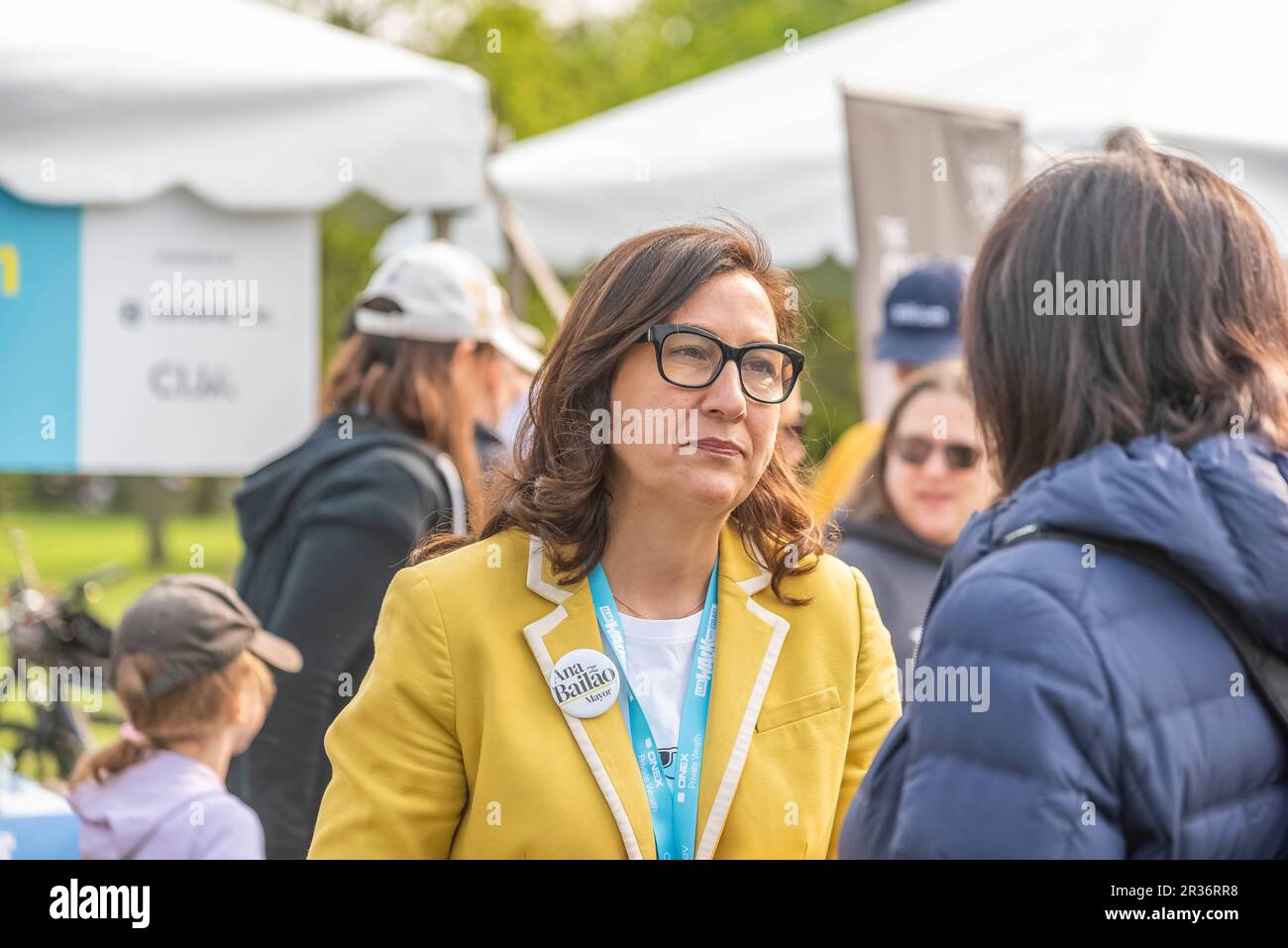 Toronto, Ontario Canada - 22 maggio 2022: La candidata sindaco di Toronto Ana Bailão all'annuale UJA federation of Greater Toronto's Walk with Israel. Foto Stock