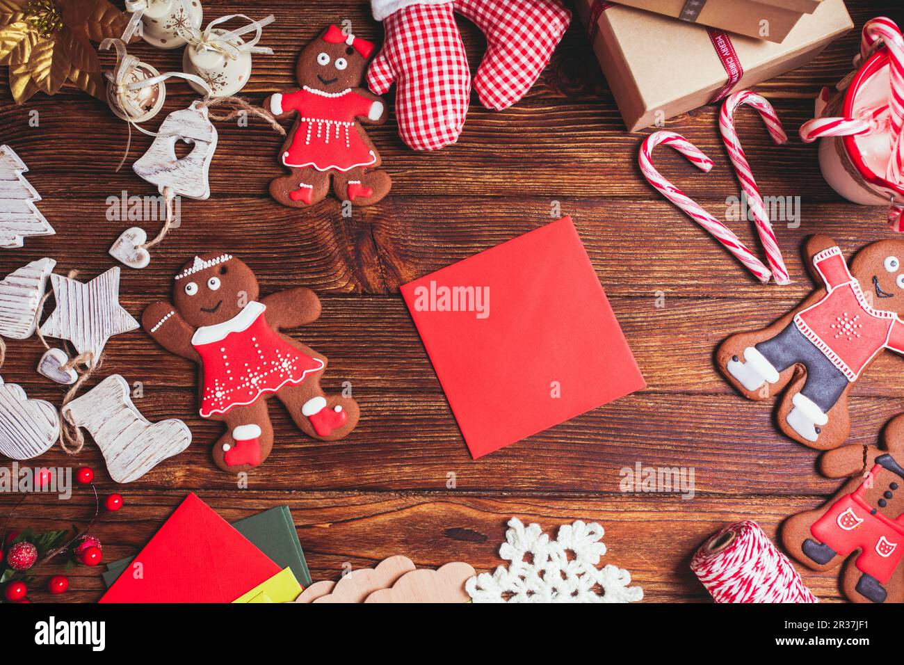 Preparazione per il Natale Foto Stock