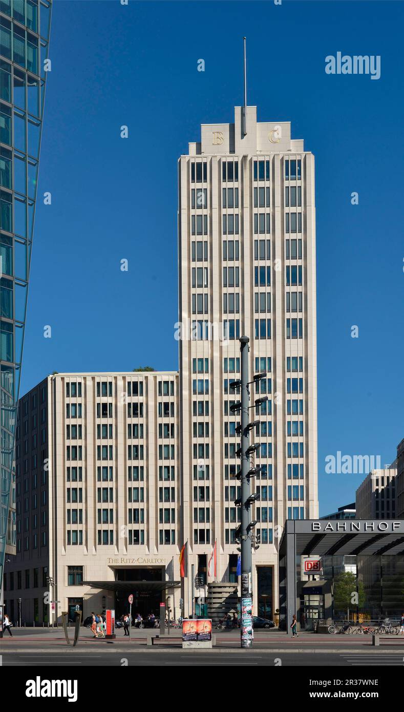 Beisheim Center, Hotel Ritz Carlton, Potsdamer Platz, Tiergarten, Berlino, Germania Foto Stock