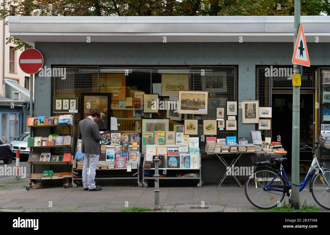 Libreria, Toengesgasse, Francoforte sul meno, Assia, Germania Foto Stock