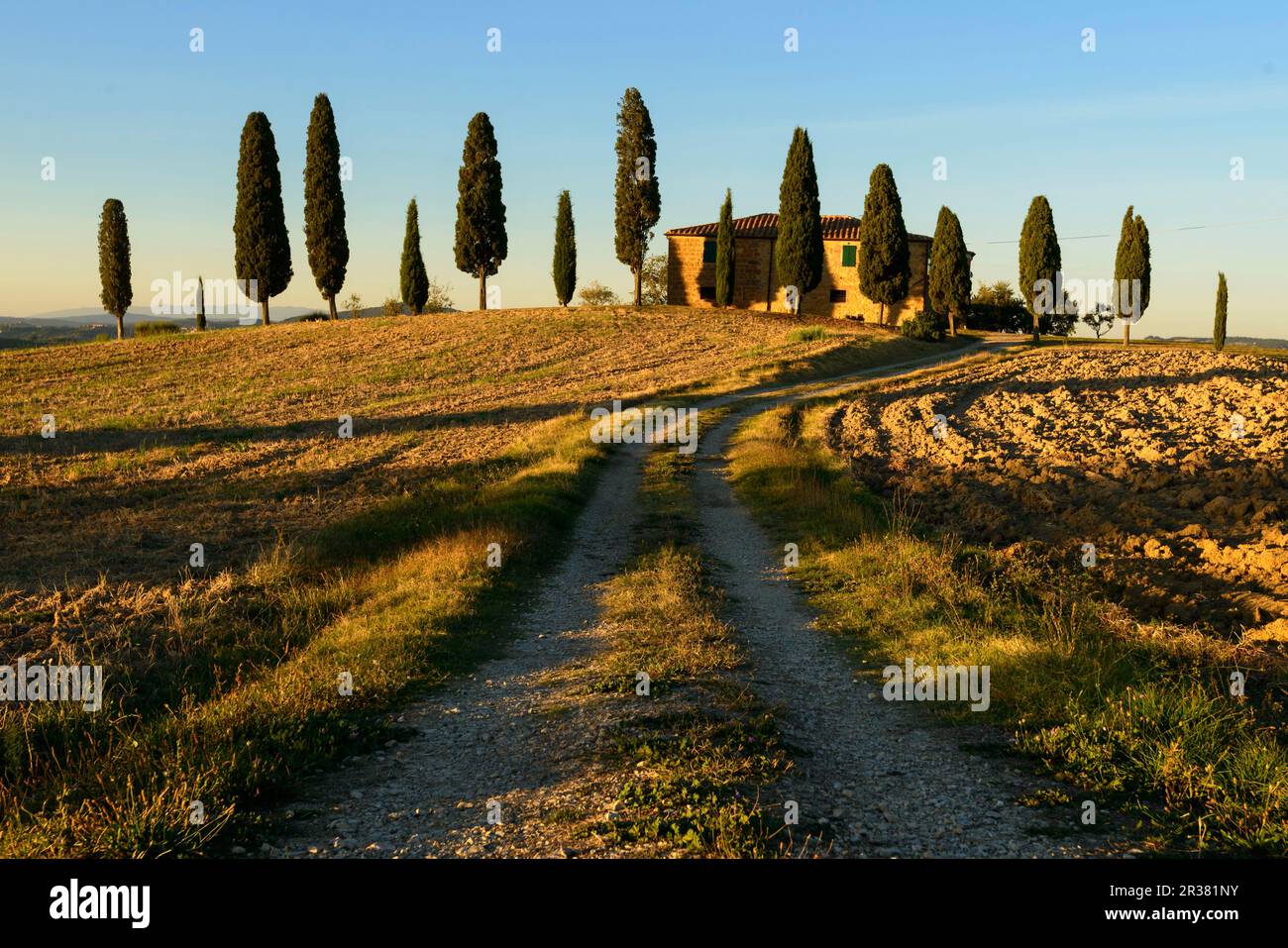 Europa, Toscana, Val d'Orcia, Settembre 2013, Unesco, Italia Foto Stock