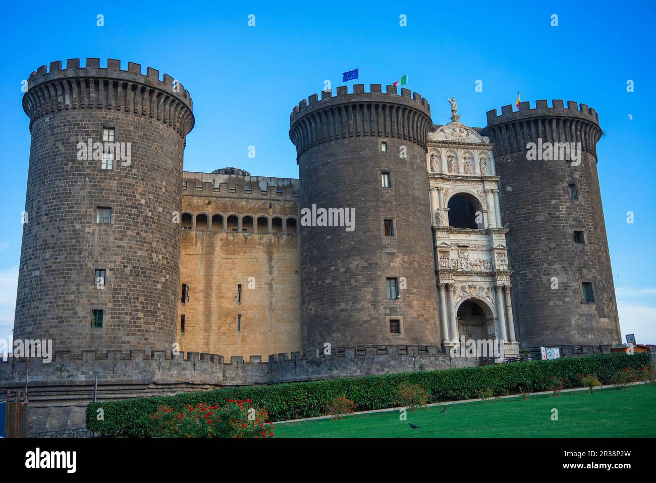Napoli, castello europeo, monumento, Foto Stock