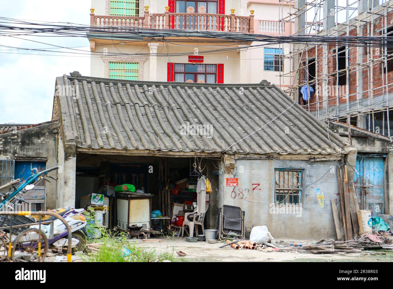 Vita del villaggio Foto Stock