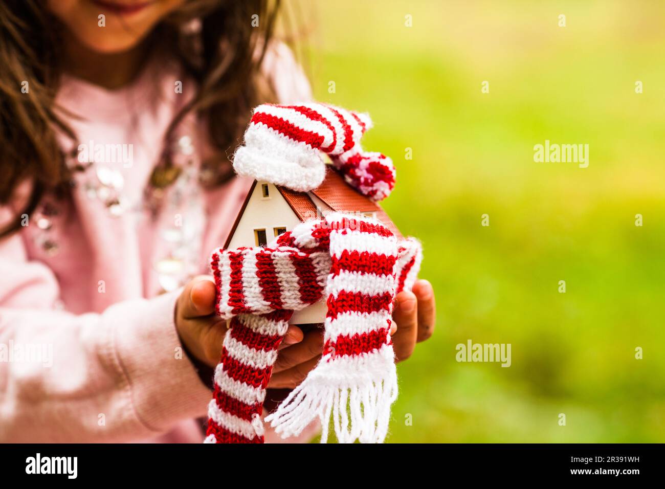 Caldo in casa, concetto di isolamento Foto Stock