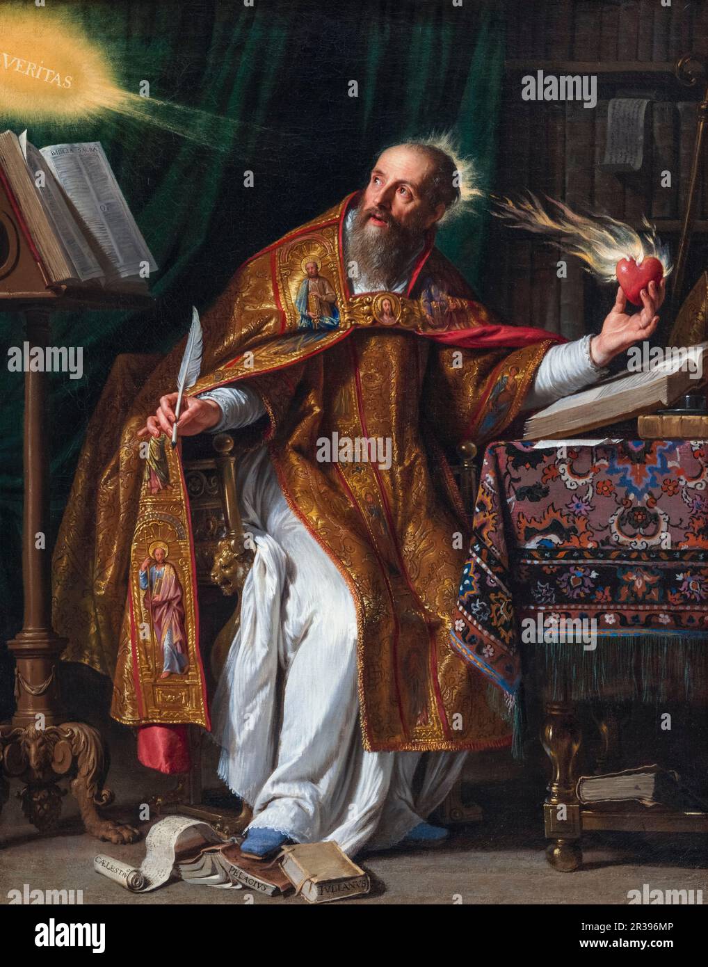 Dipinto di Philippe de Champaigne, Saint Augustine, circa 1645 Foto Stock