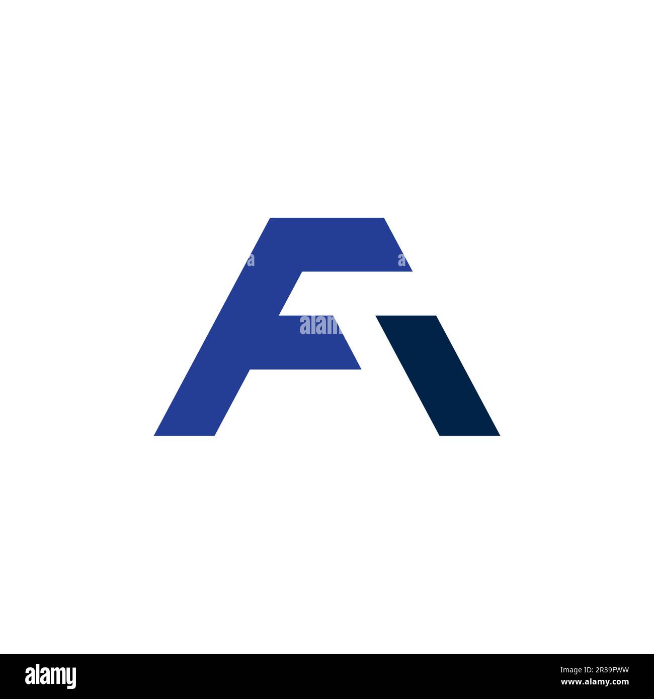 Combinazione di simboli fa Logo lettera A + F Design eccezionale Illustrazione Vettoriale