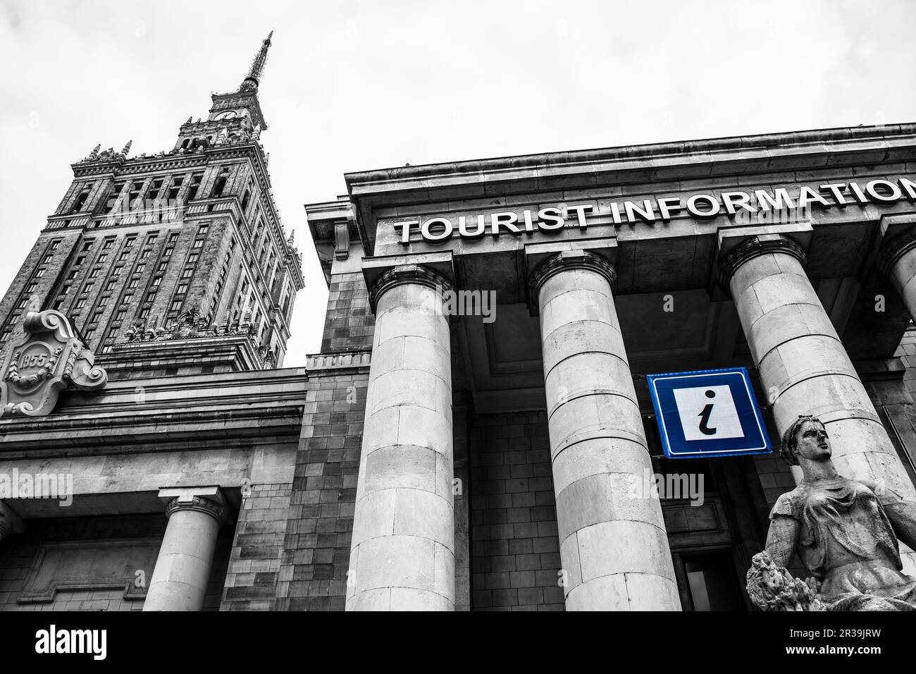 Palazzo della Cultura e della scienza a Varsavia Foto Stock