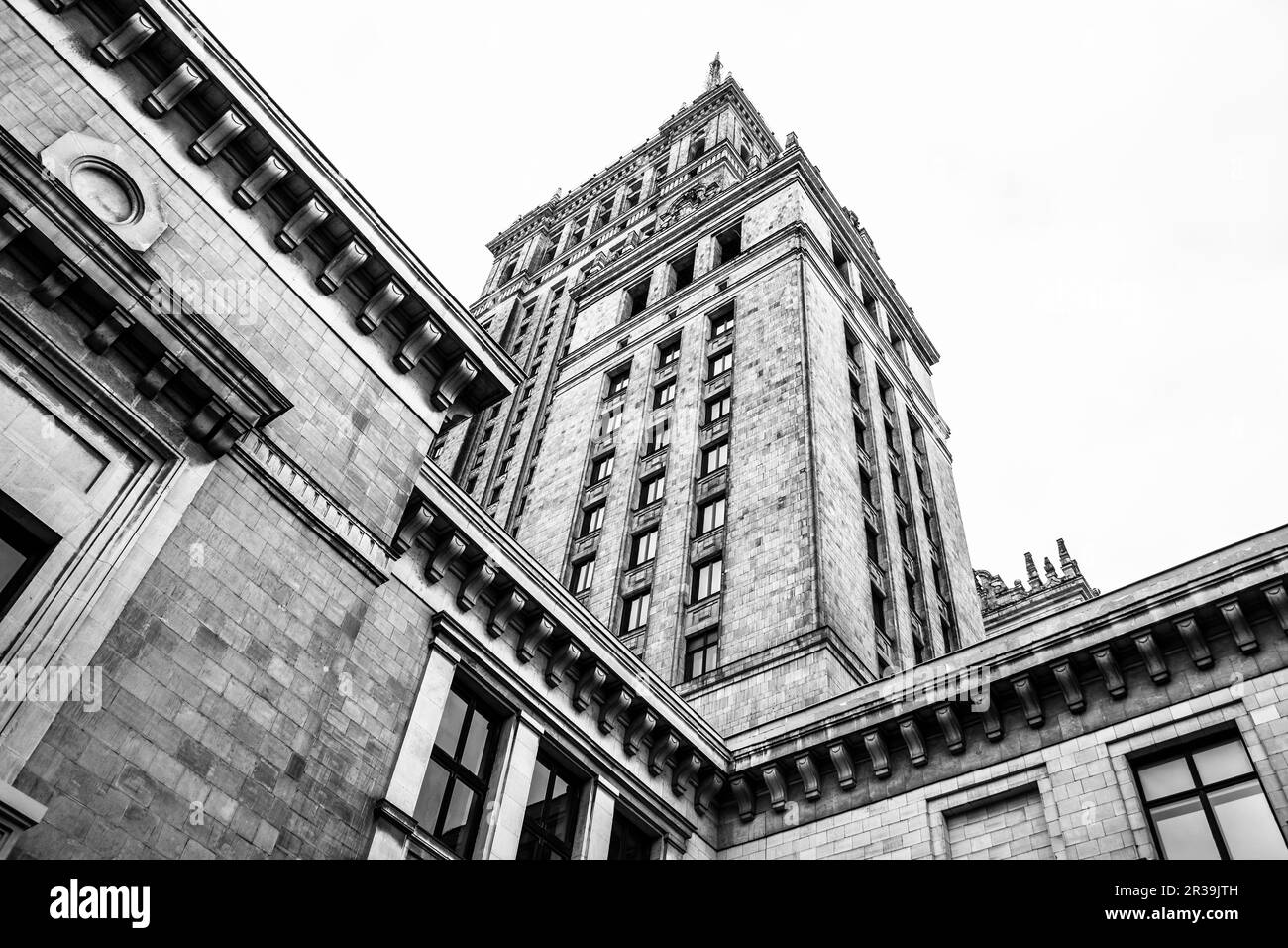 Palazzo della Cultura e della scienza a Varsavia Foto Stock