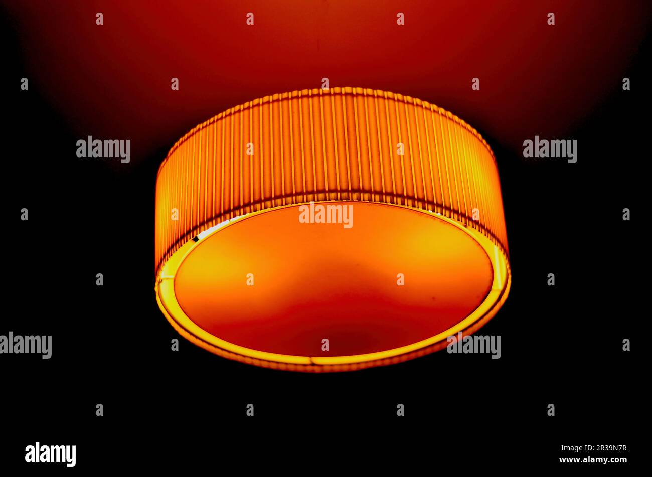 bulbo rosso in pizzeria Foto Stock