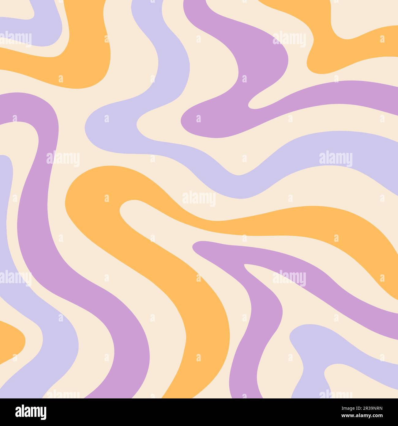 Retro marmo sfondo, Groovy 70s modello ondulato Illustrazione Vettoriale