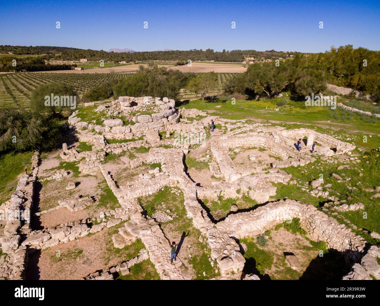 Figlio Fornés, sito archeologico di epoca preistorica, costruito nel periodo talaiotico, decimo secolo BC, Montuiri, Maiorca, isole Baleari, Spagna. Foto Stock