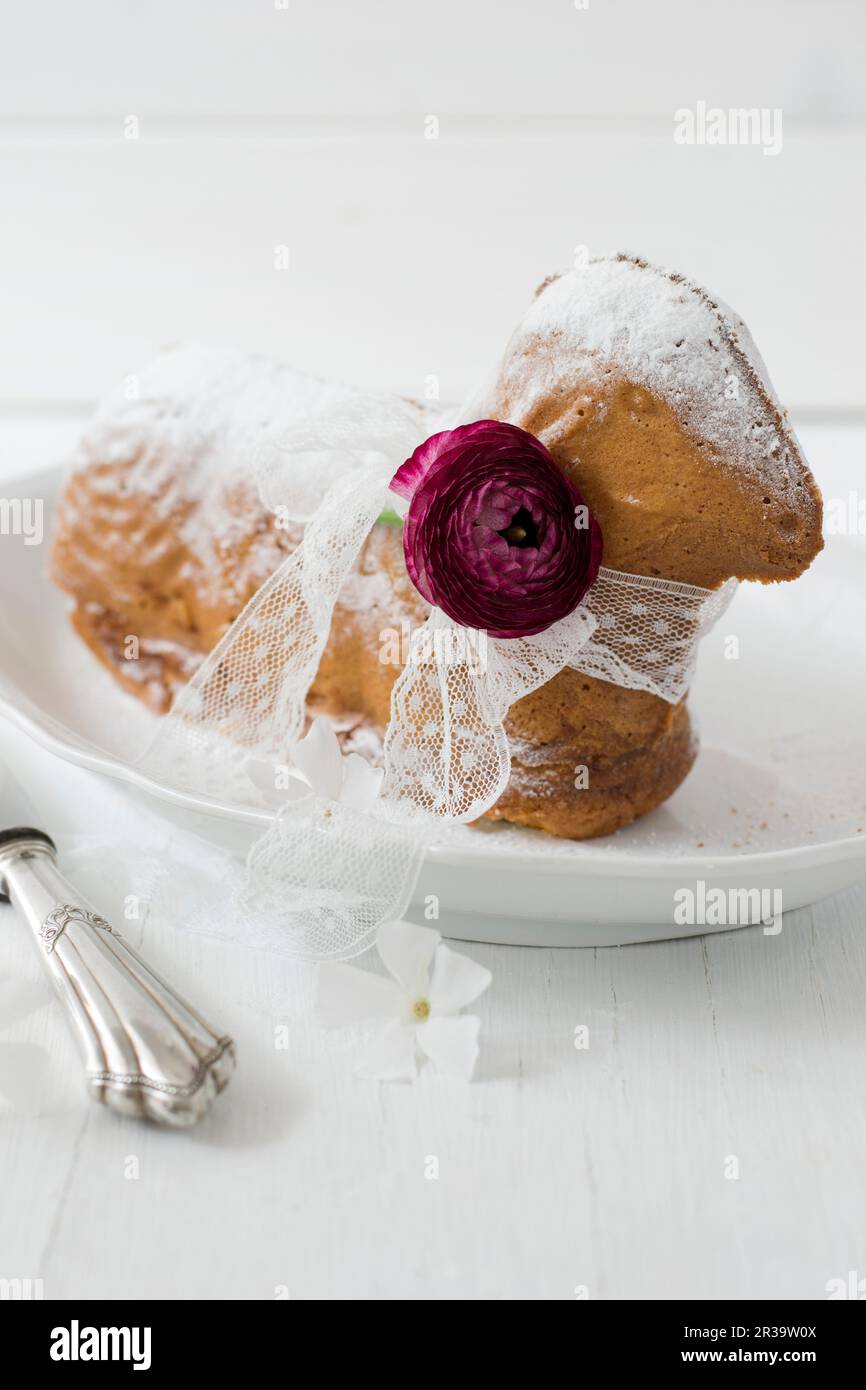 Pane di agnello di Pasqua Foto Stock