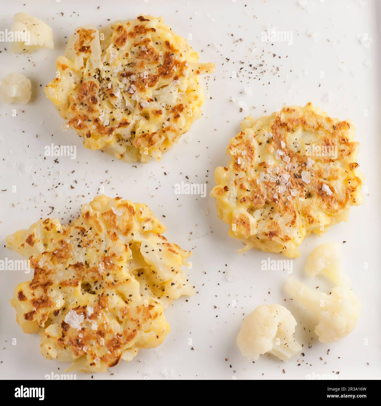 Frittelle di cavolfiore Foto Stock