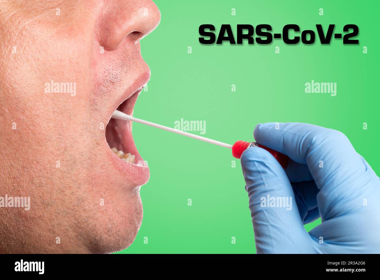 Test COVID-19, test DNA Wipe Foto Stock