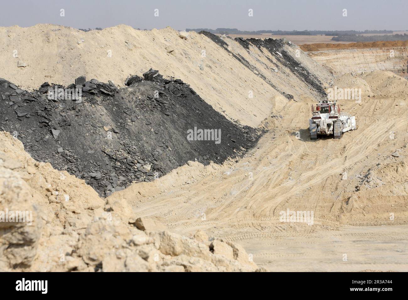 Estrazione e lavorazione del carbone. Foto Stock