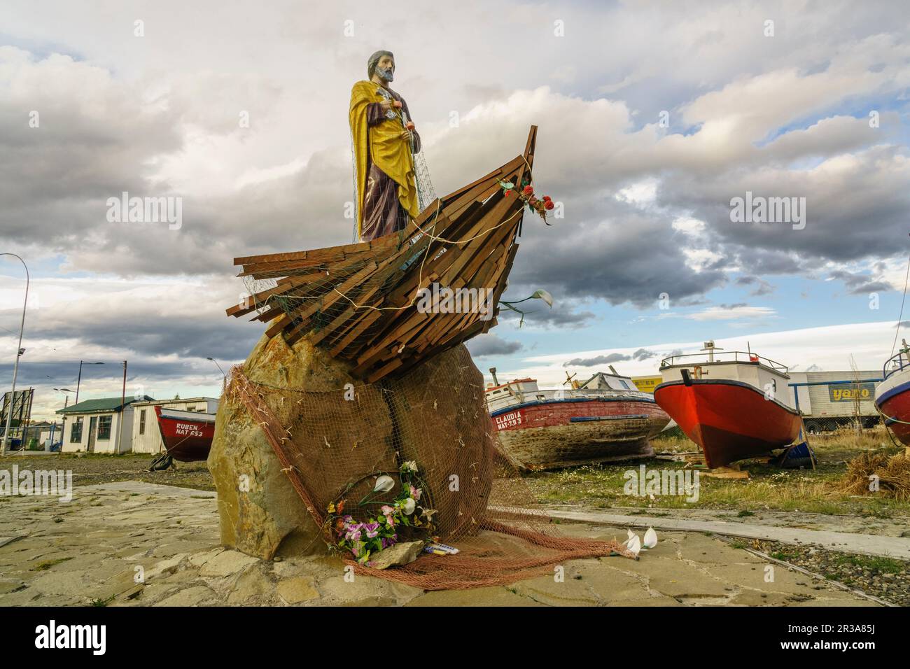 Puerto Natales, Regione Magellana, Antartide cilena, Patagonia, Repubblica del Cile, Sud America. Foto Stock