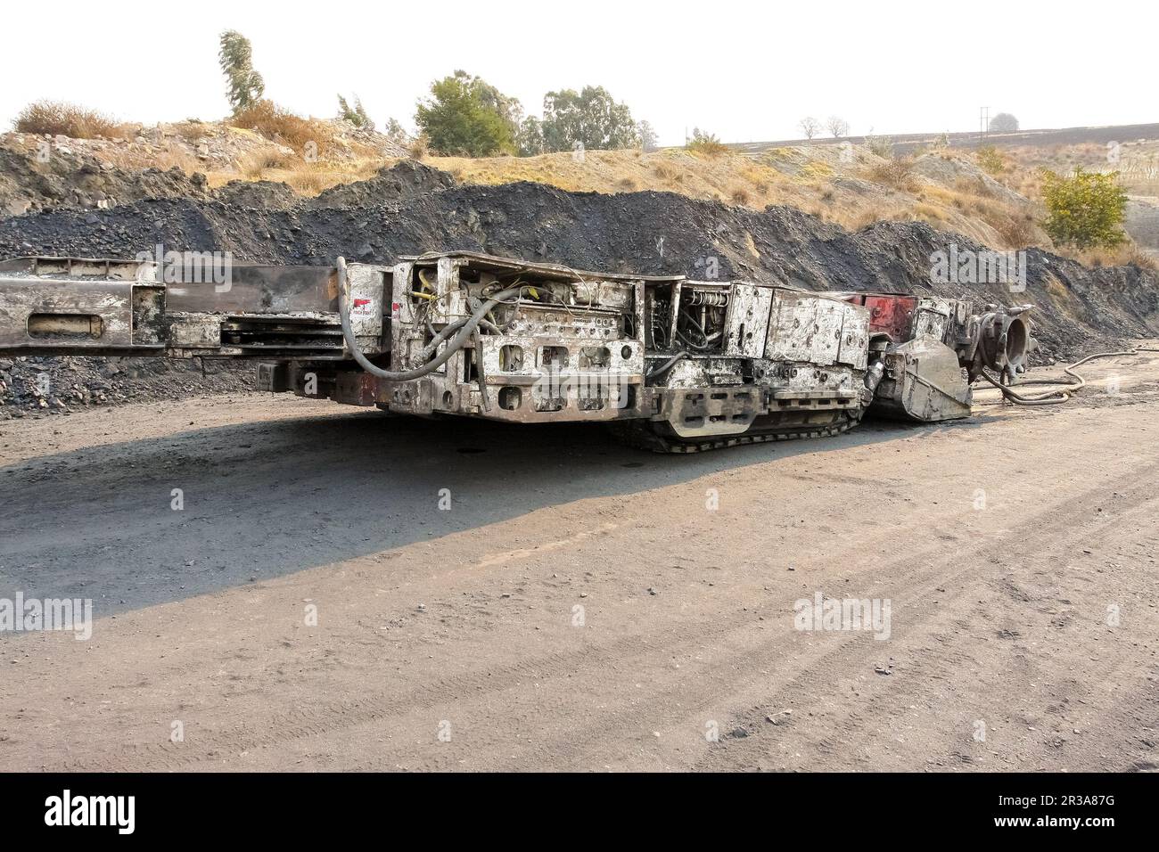 Carbone Mining and Processing Plant Equipment Foto Stock